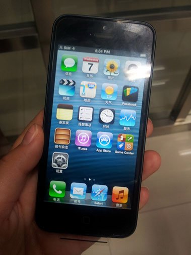 電信版iPhone5真機曝光 首批已下放分公司測試
